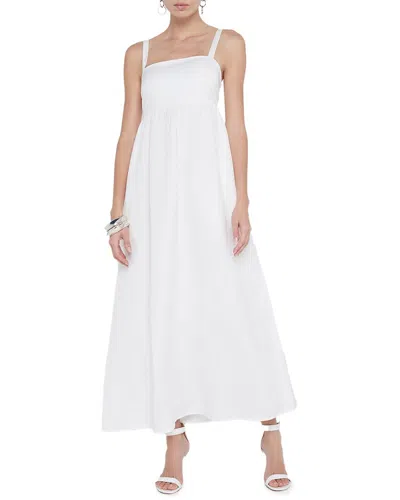 L'agence Jessamy Empire Waist Midi Dress In Ivory