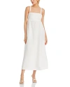 L Agence L'agence Jessamy Empire Waist Midi Dress In Ivory