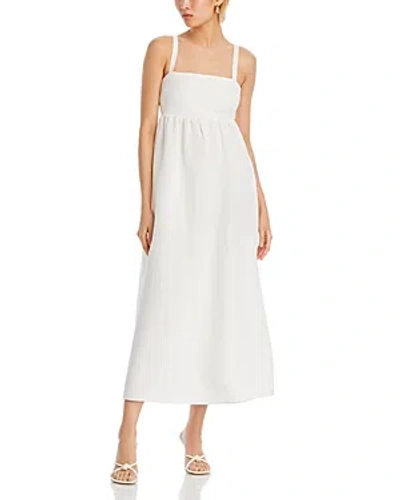 L Agence L'agence Jessamy Empire Waist Midi Dress In White