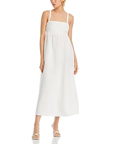 L Agence L'agence Jessamy Empire Waist Midi Dress In Ivory