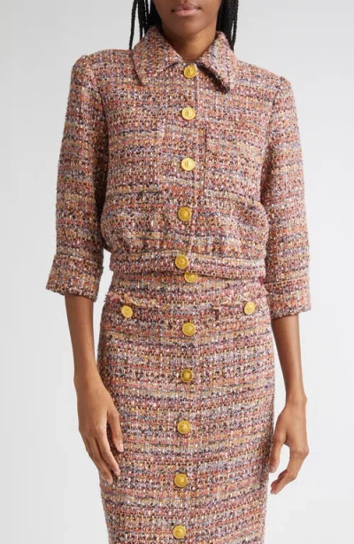 L AGENCE L'AGENCE JIA CROP TWEED JACKET
