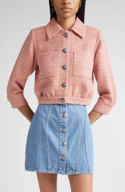 L'AGENCE L'AGENCE JIA TWEED CROP JACKET