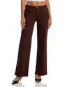 L'agence Joanne Low-rise Wide-leg Jean In Brown