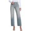 L Agence Jones Stovepipe Denim In Jade Green In Jade Green