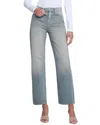 L Agence Jones Stovepipe Denim In Jade Green In Blue