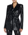 L Agence L'agence Jordana Wrap Belted Blazer In Black