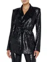L Agence L'agence Jordana Wrap Belted Blazer In Black