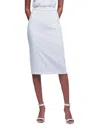 L AGENCE L'AGENCE JULIE TAILORED LINEN-BLEND PENCIL SKIRT