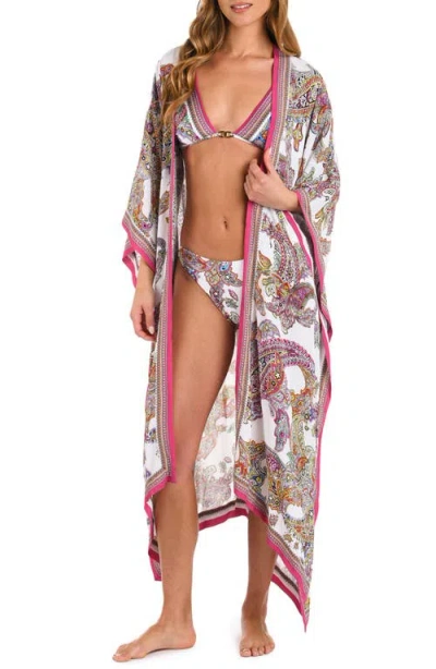 L Agence L'agence Kara Long Sleeve Cover-up