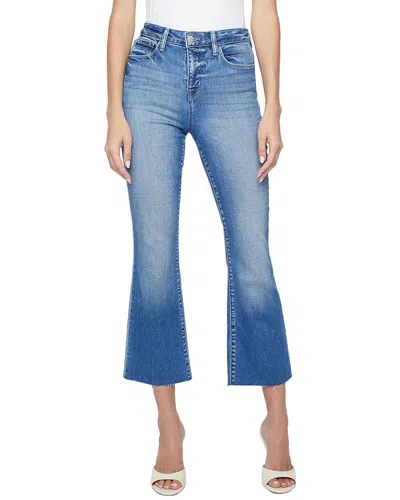 L Agence L'agence Kendra High Rise Crop Flare Jean In Blue