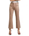 L Agence Kendra High Rise Cropped Flared Jeans In Cappuccino In Cappuccino