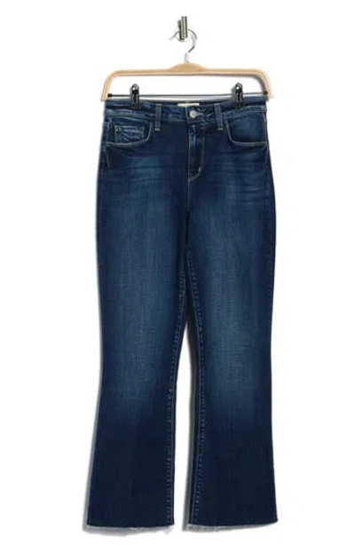 L Agence L'agence Kendra Raw Hem Crop Flare Jeans