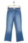 L Agence L'agence Kendra Raw Hem Crop Flare Jeans In Laguna