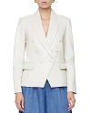 L'agence Kenzie Double Breasted Blazer In Champagne