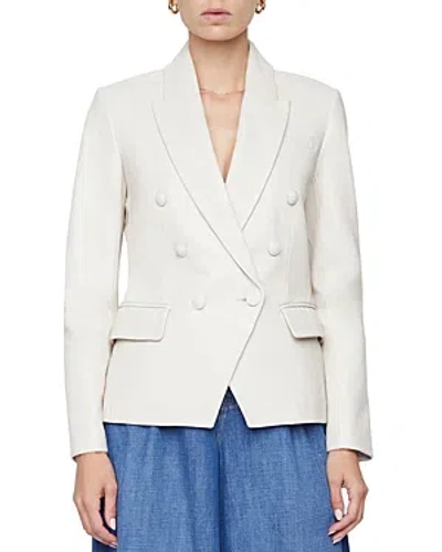 L'agence Kenzie Double Breasted Blazer In Champagne