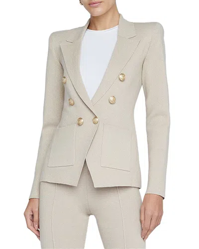 L Agence L'agence Kenzie Metallic Knit Blazer