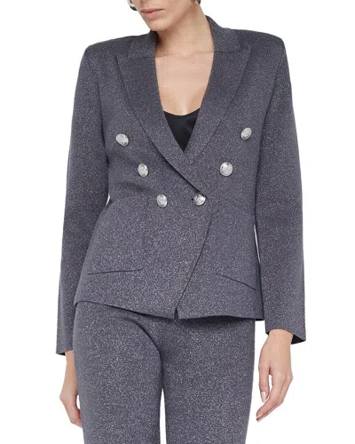 L'AGENCE L'AGENCE KENZIE METALLIC KNIT BLAZER