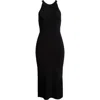 L Agence L'agence Kim Pleat Hem Knit Dress In Black
