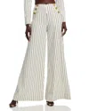 L'agence Kingston Striped Wide-leg Pants
