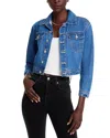L Agence Koda Cropped Denim Jacket In Glendora