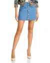 L Agence L'agence Kris Button Front Mini Skirt In La Jolla