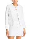 L Agence L'agence Kris Button Front Mini Skirt In White