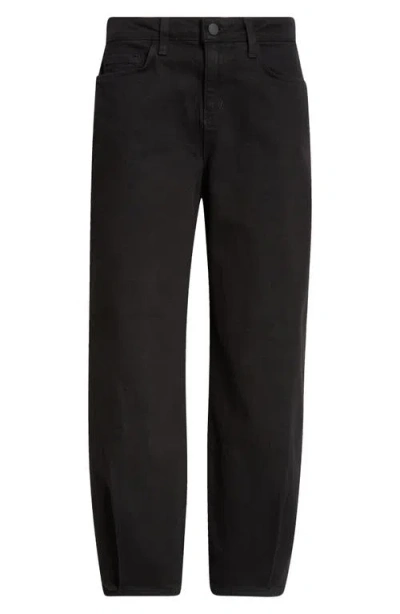 L'agence Krista High Waist Barrel Jeans In Saturated Black
