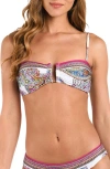 L Agence L'agence Krysta Bright Paisley Bikini Top