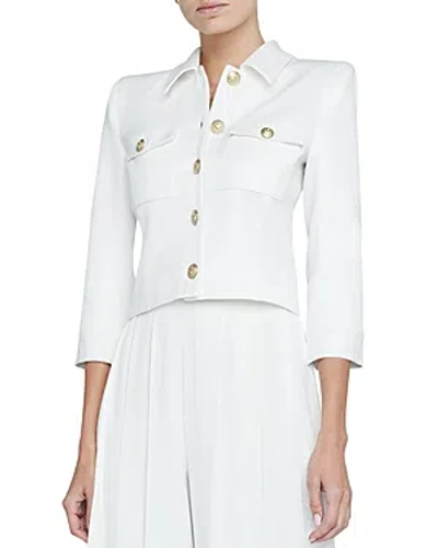 L'AGENCE L'AGENCE KUMI BUTTON FRONT CROP JACKET
