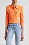 L Agence L'agence Kumi Button Front Crop Jacket