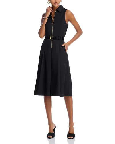L'agence Kylo Poplin Shirt Dress In Black
