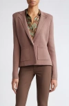 L Agence L'agence Lacey Cotton Blend Cardigan In Deep Taupe