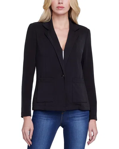 L Agence Lacey Knit Blazer In Black