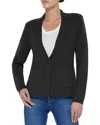 L'agence Lacey Knit Blazer In Black