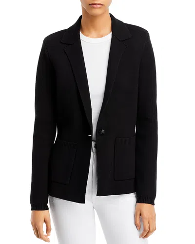 L Agence L'agence Lacey Knit Blazer In Black