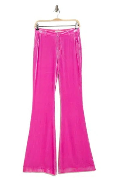 L Agence L'agence Lane Flare Leg Trousers In Hot Pink