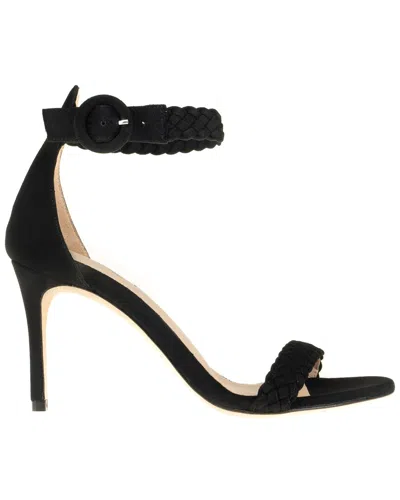 L Agence L'agence Larissa Suede Sandal In Black