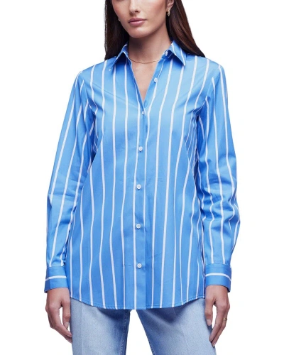 L Agence L'agence Layla Blouse In Blue