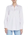 L AGENCE L'AGENCE LAYLA STRIPED BUTTON FRONT SHIRT