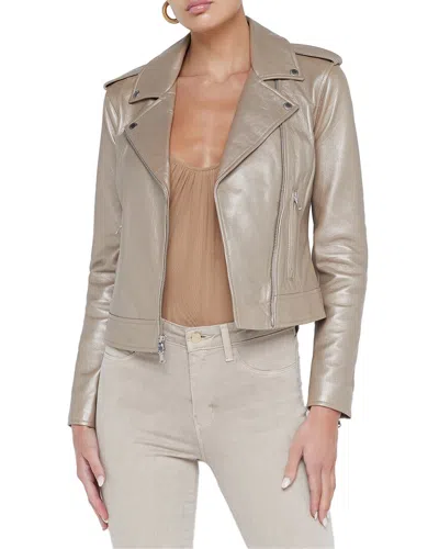 L AGENCE L'AGENCE LEATHER BIKER JACKET