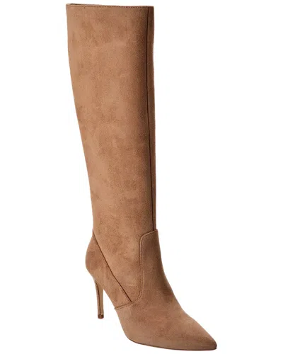 L Agence L'agence Lena Knee High Suede Boot In Brown