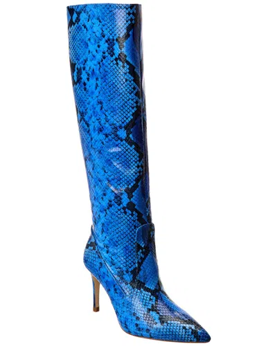 L Agence L'agence Lena Leather Boot In Blue