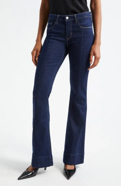 L Agence L'agence Lenora Front Seam Flare Leg Jeans In Koval