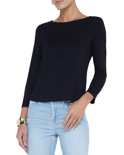 L Agence L'agence Lexa Boatneck Shirt In Blue