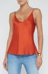 L Agence L'agence Lexi Silk Camisole In Clay