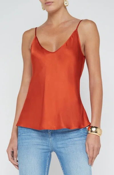 L Agence L'agence Lexi Silk Camisole In Clay