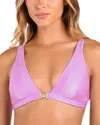L Agence Lexie Bikini Top In Light Violet