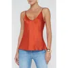 L Agence L'agence Lexi Silk Camisole In Brown
