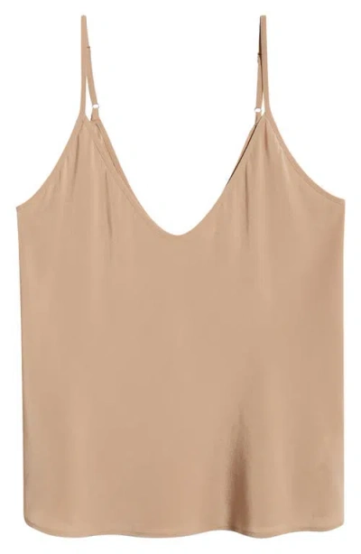 L Agence L'agence Lexi Silk Camisole In Cappuccino