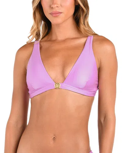 L Agence L'agence Lexie Shimmer Bra Top In Purple